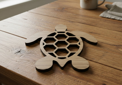 Wooden Turtle Coaster