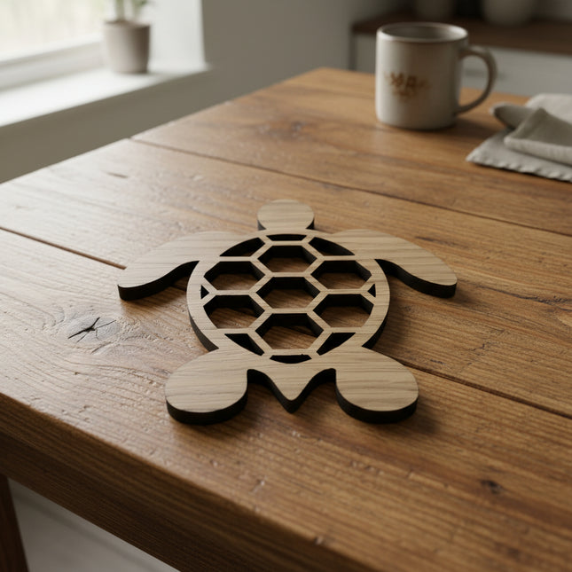 Wooden Turtle Coaster